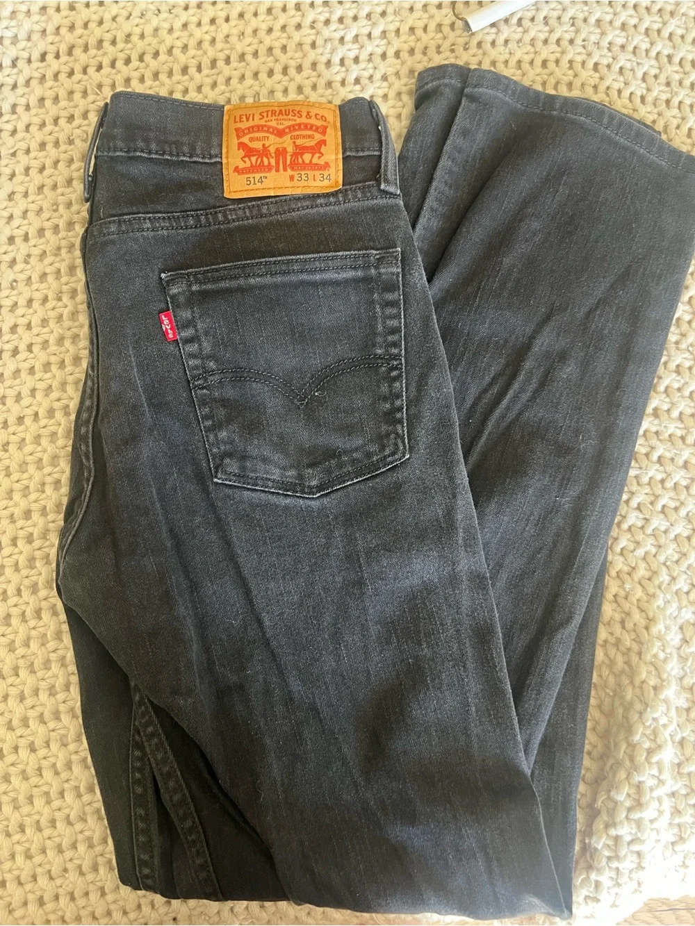 Levi's 514 Slim/Straight Black Wash Men's Jeans